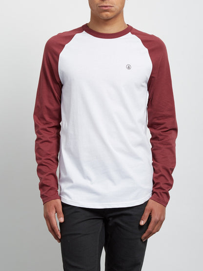 Pen Long Sleeve Tee - Crimson