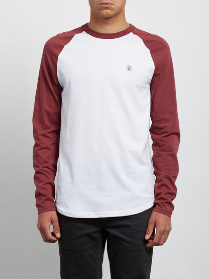 Pen Long Sleeve Tee - Crimson