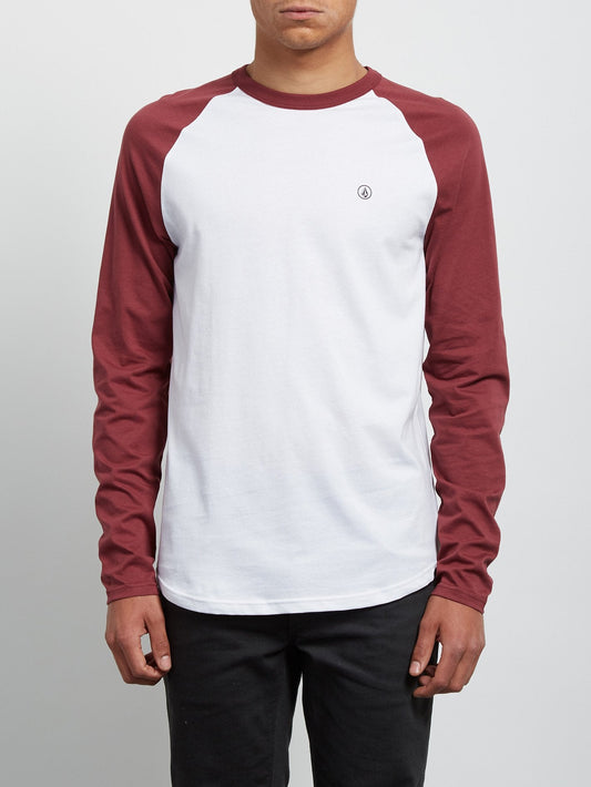 Pen Long Sleeve Tee - Crimson