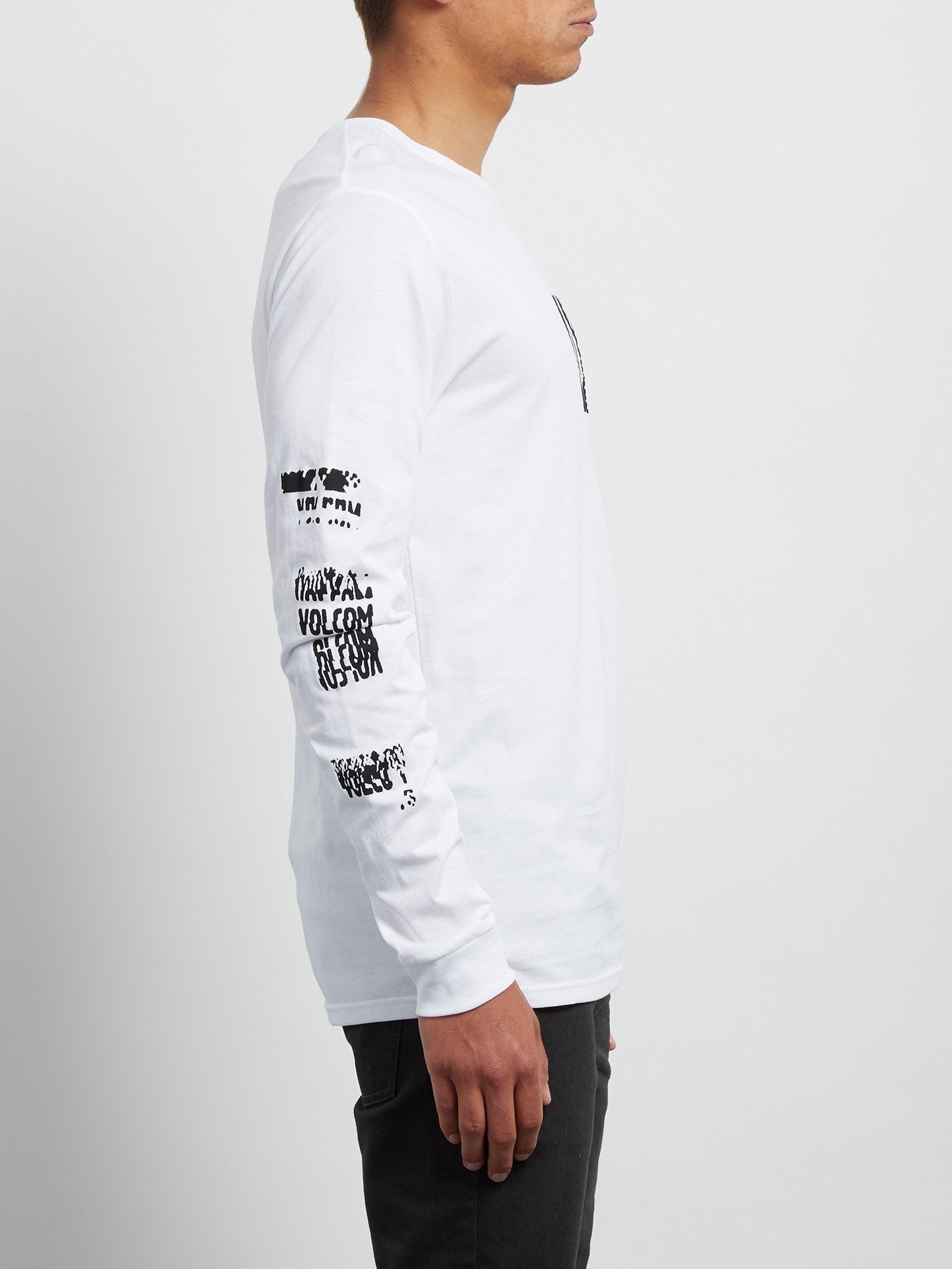 Pixel Stone Long Sleeve Tee - White