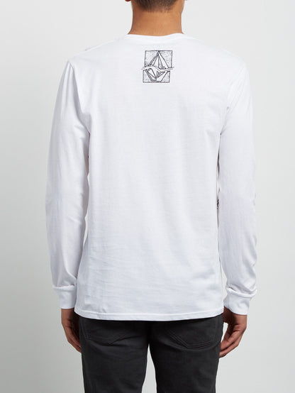 Edge Long Sleeve Tee - White