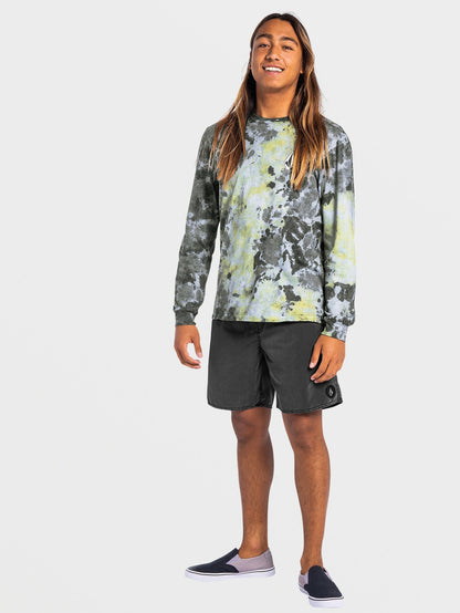 Iconic Dye T-shirt - LIME TIE DYE