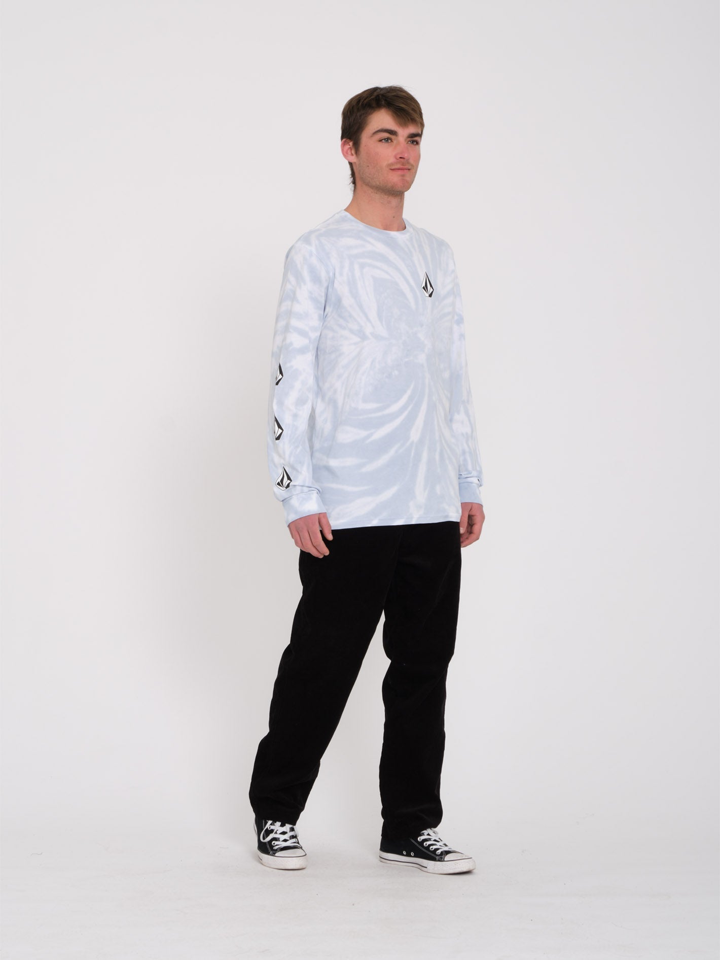Iconic Stone Dye T-shirt - CELESTIAL BLUE