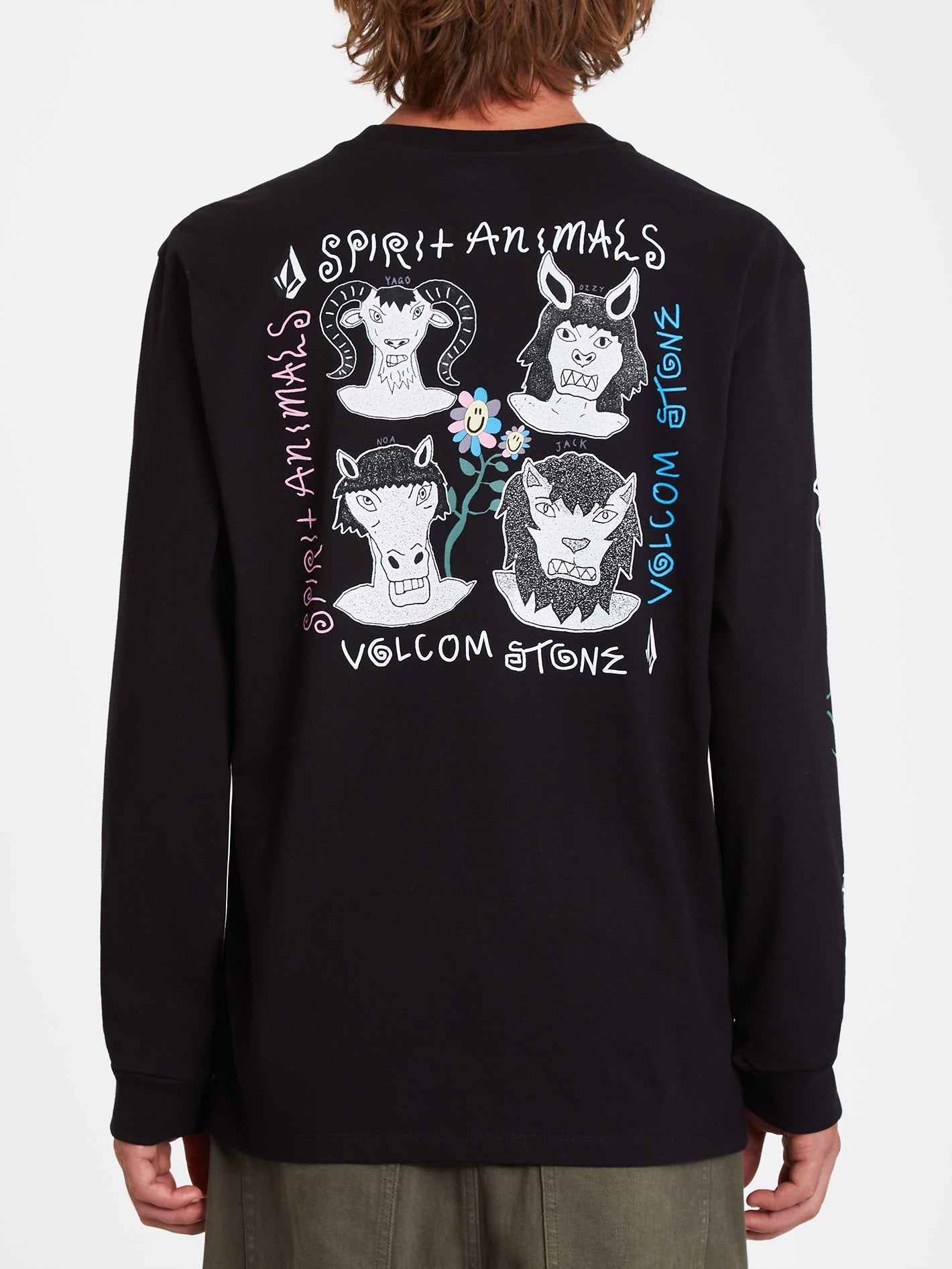 Surf Vitals Animal T-Shirt - BLACK