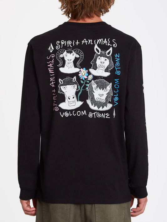 Surf Vitals Animal T-Shirt - BLACK