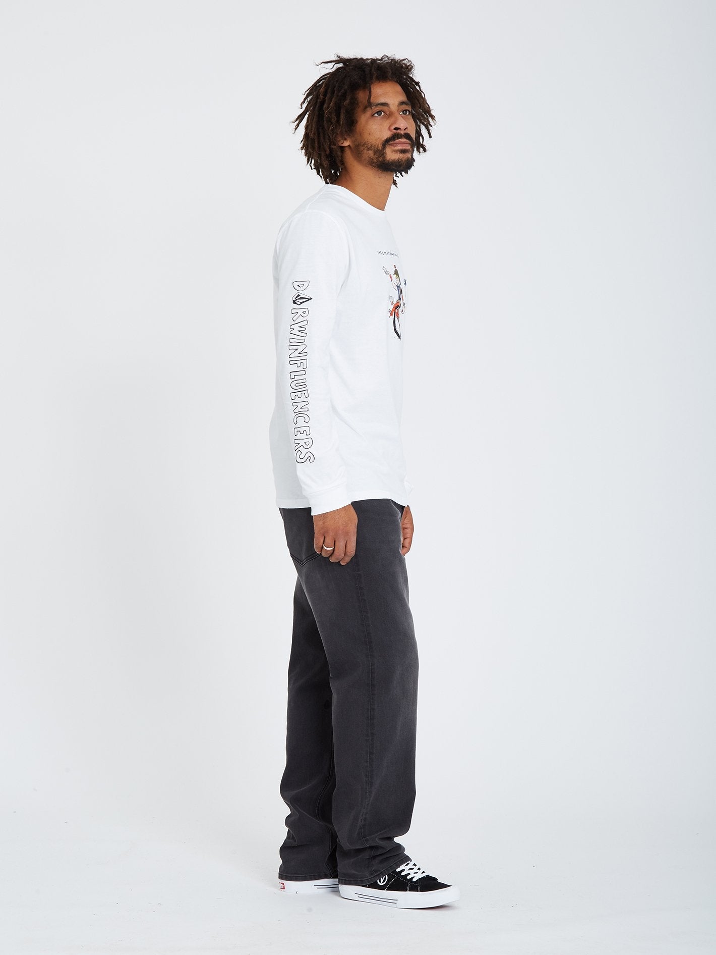 Pentagram Pizza T-shirt - WHITE
