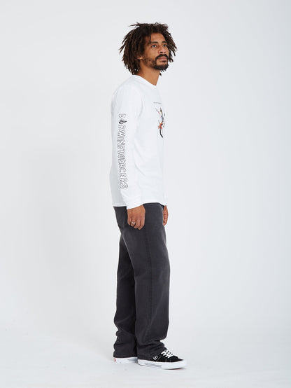 Pentagram Pizza T-shirt - WHITE