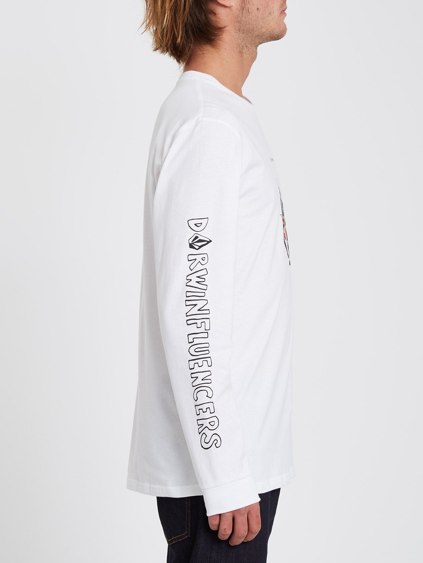 Pentagram Pizza T-shirt - WHITE