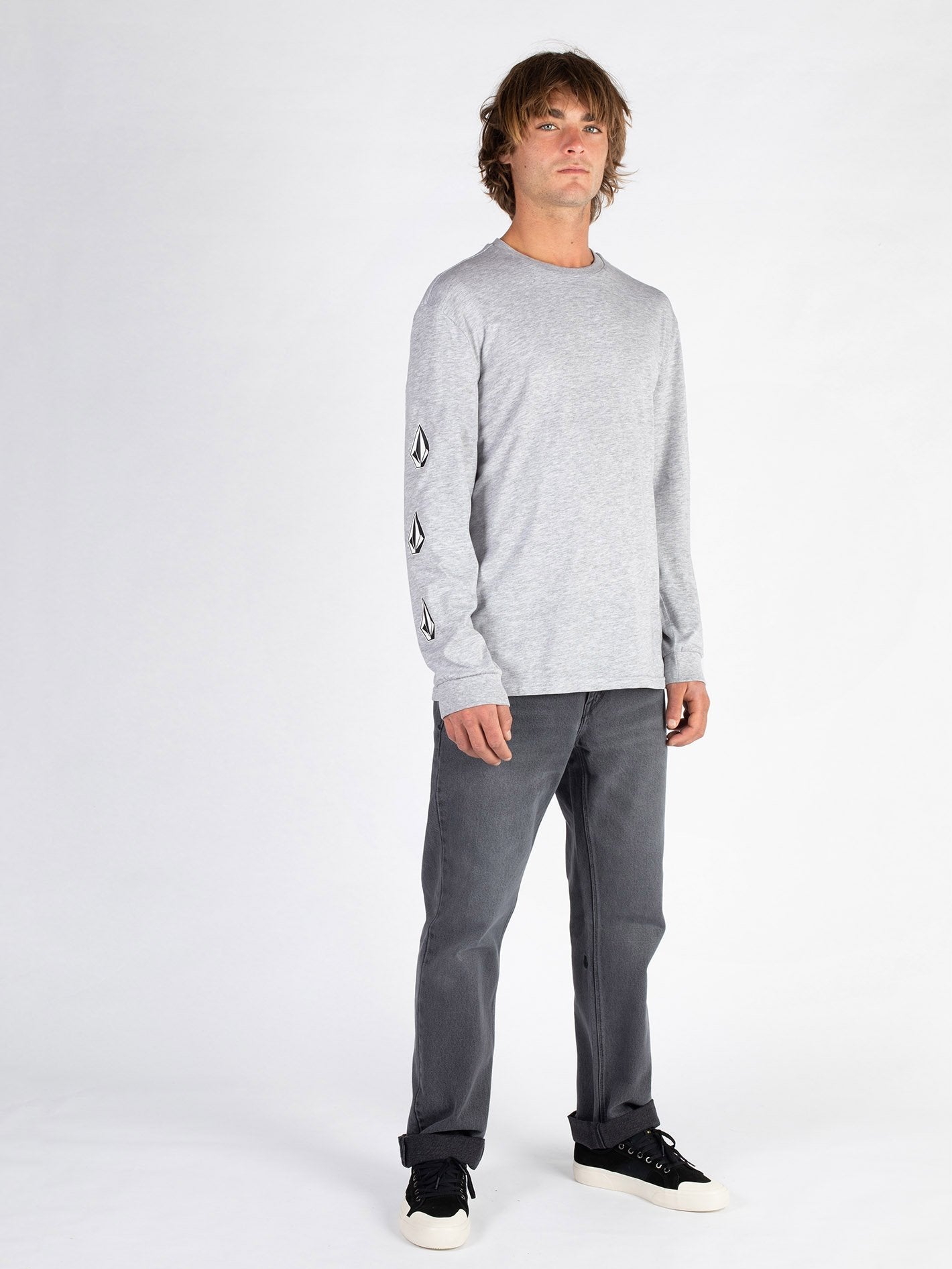 Iconic Stone T-shirt - HEATHER GREY