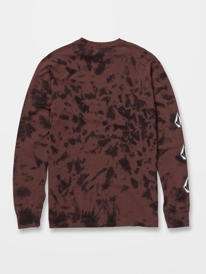 Iconic Stone Dye T-shirt - MAHOGANY