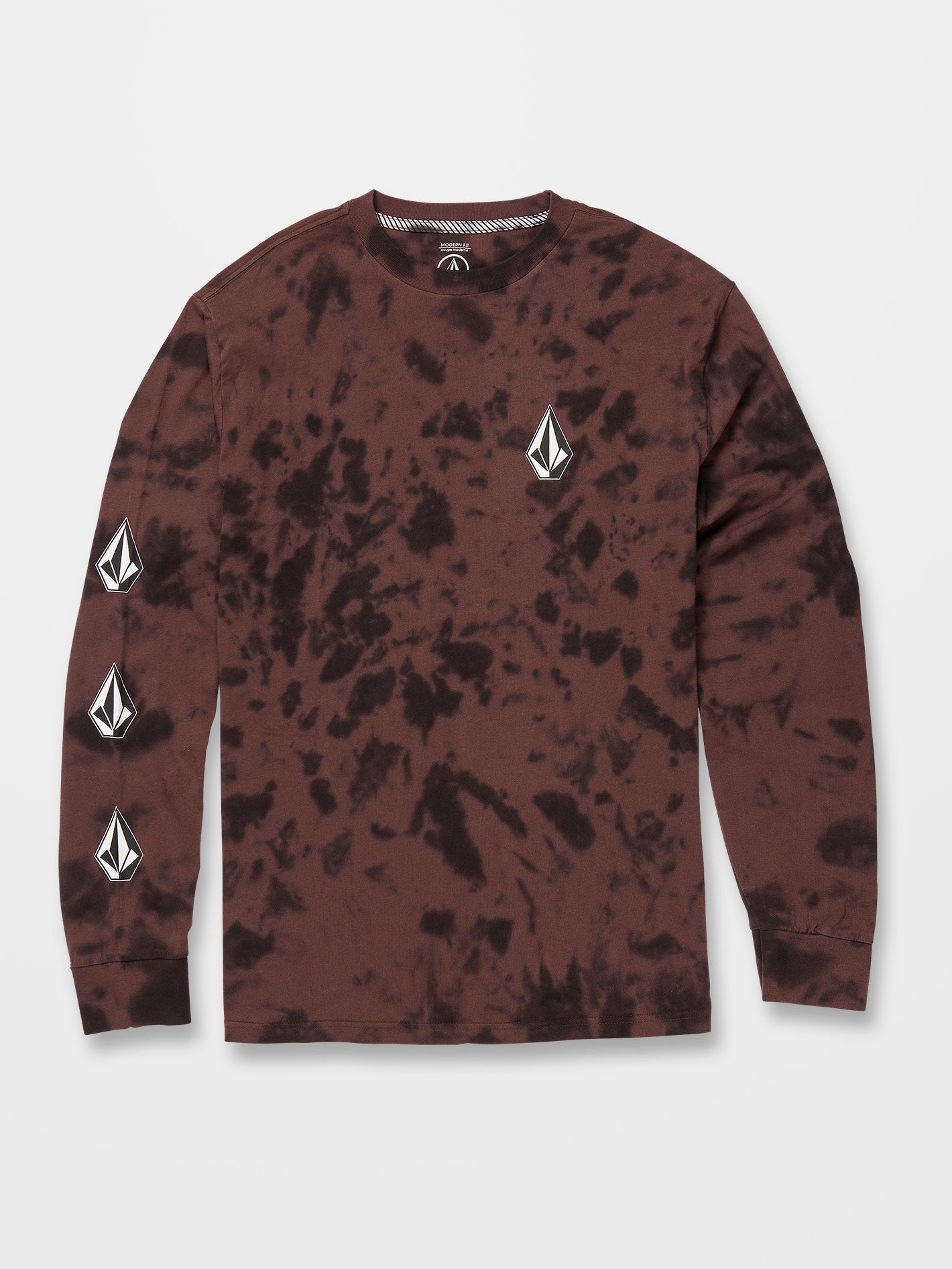 Iconic Stone Dye T-shirt - MAHOGANY