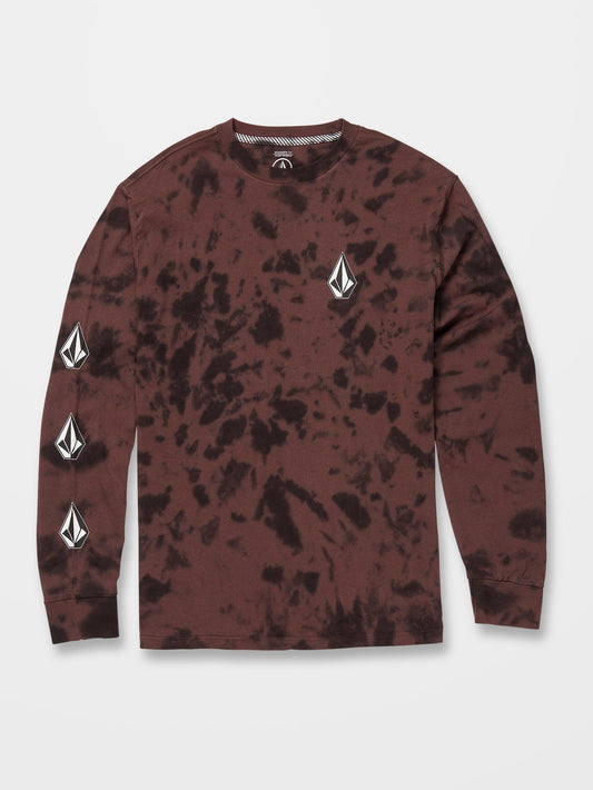 Iconic Stone Dye T-shirt - MAHOGANY