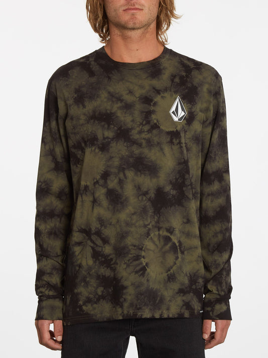 Iconic Stone Dye T-shirt - MILITARY