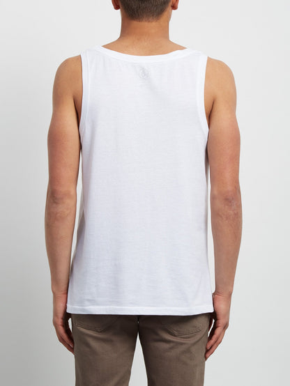 Classic Stone Tank Shirt - White