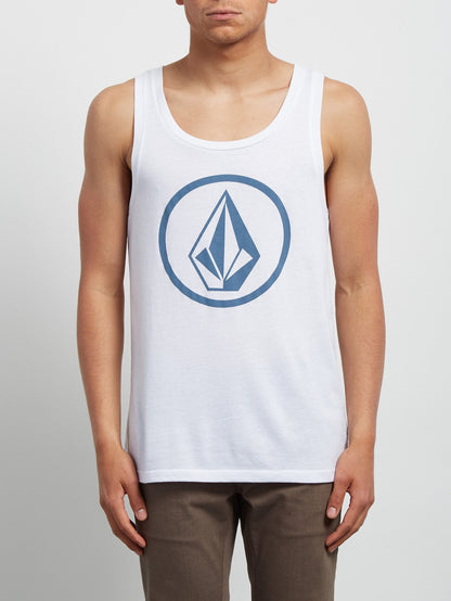 Classic Stone Tank Shirt - White