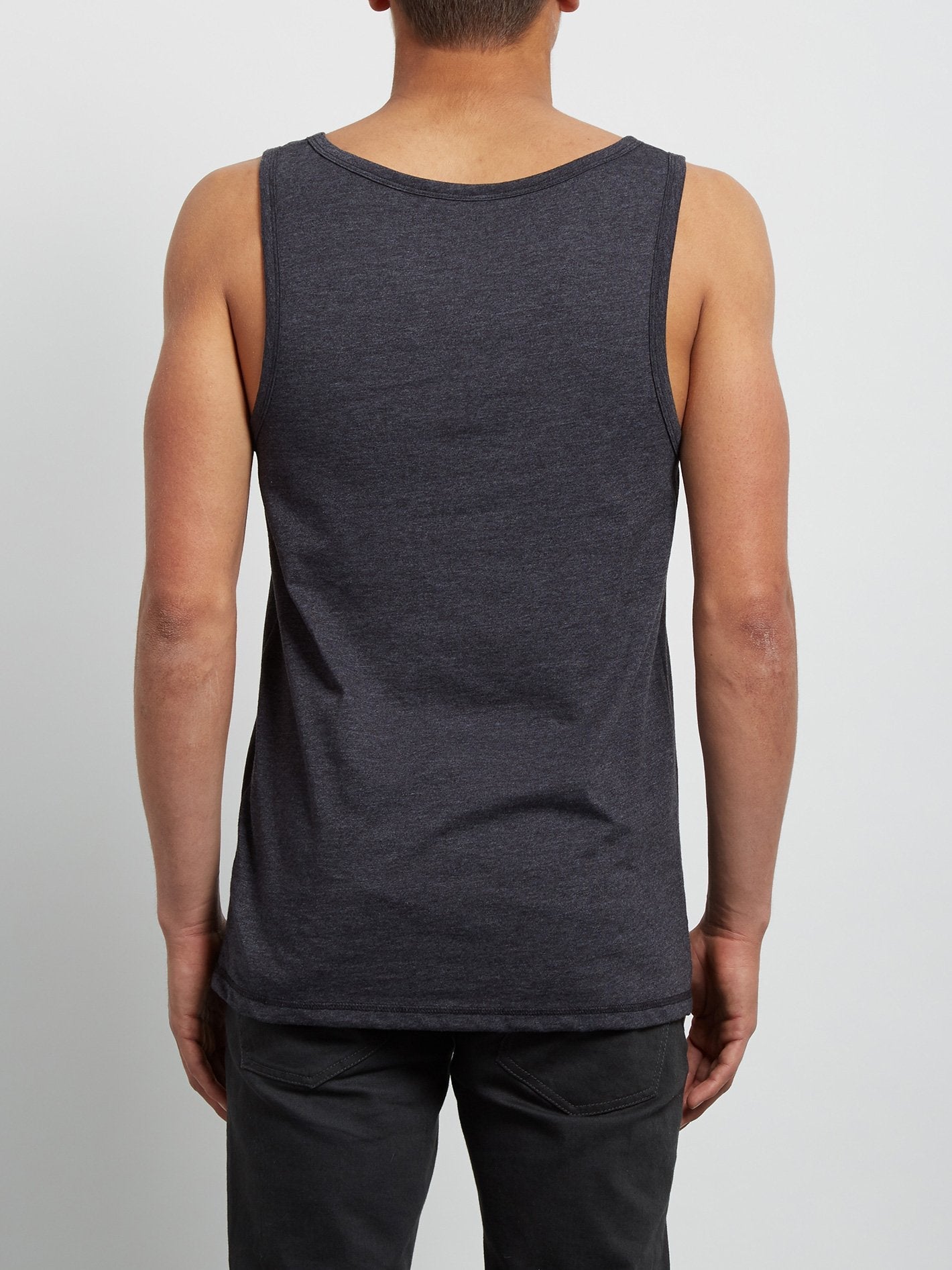 Tropical D Heather Tank - Heather Black