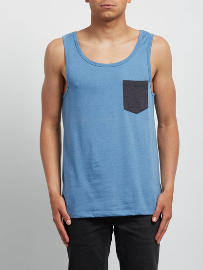 Pocket Heather Tank - Wrecked Indigo