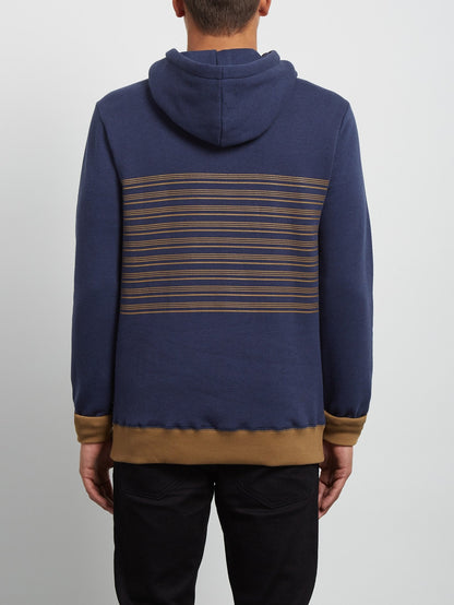 Threezy Hooded Pullover - Deep Blue
