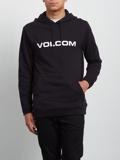 Imprint Hooded Pullover - Black