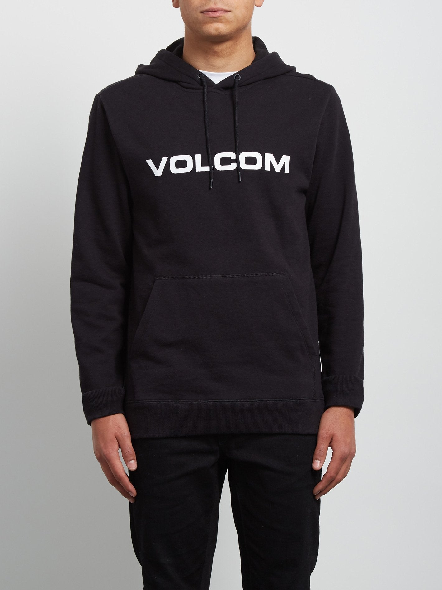 Imprint Hooded Pullover - Black