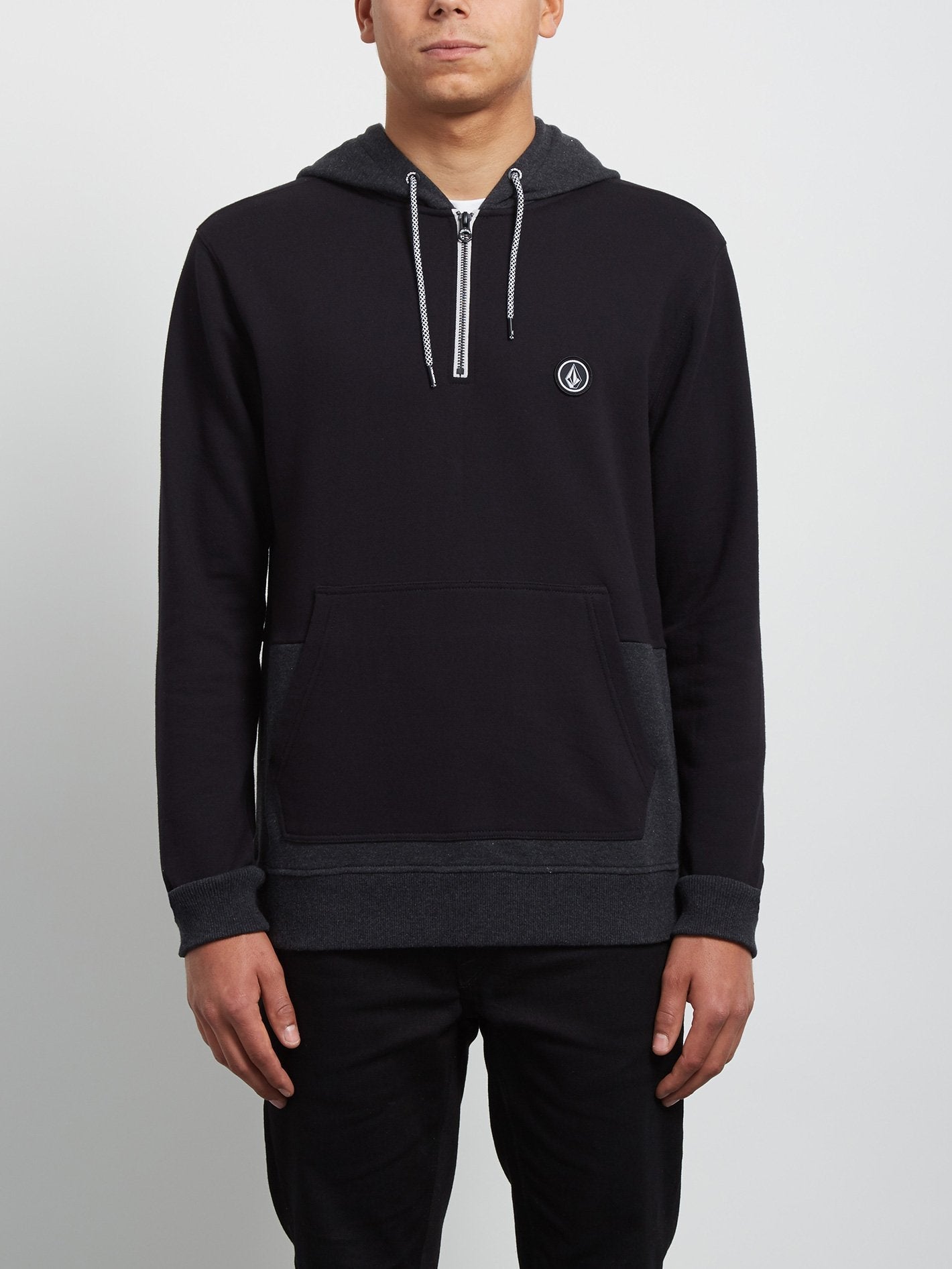 Milton Hooded Pullover - Black