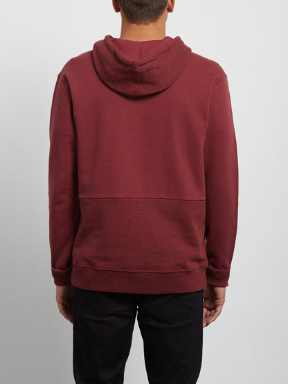 Milton Hooded Pullover - Crimson
