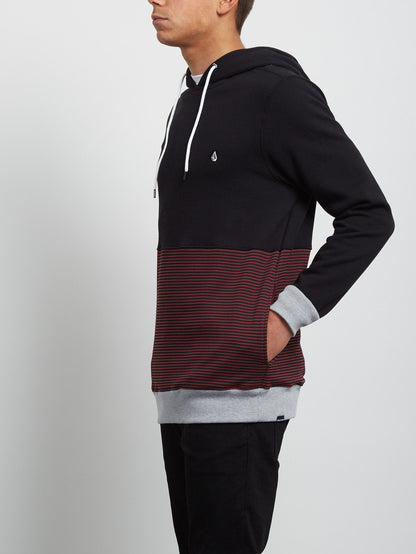 Threezy Hooded Pullover - Crimson