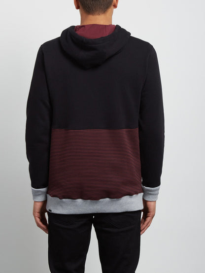 Threezy Hooded Pullover - Crimson