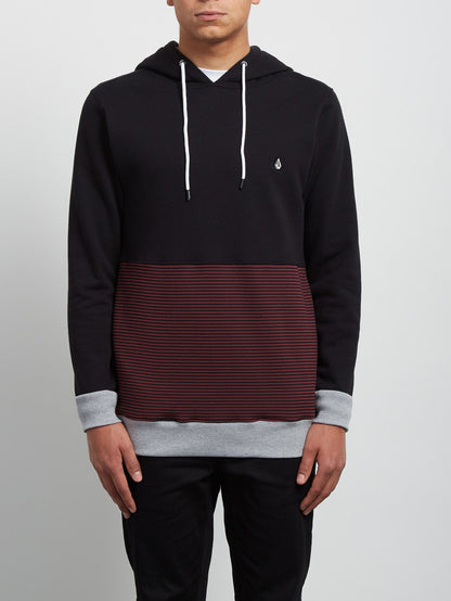 Threezy Hooded Pullover - Crimson