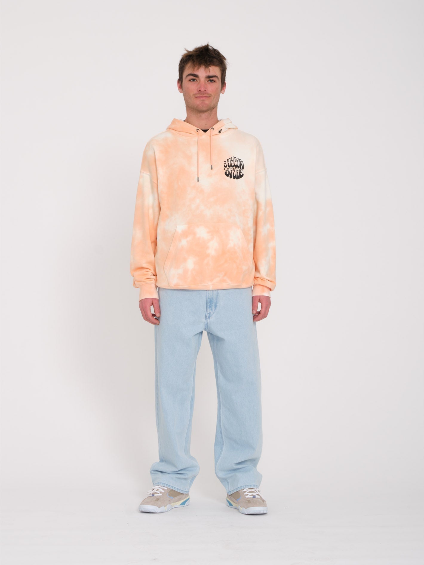 Trippin Dye Hoodie - PEACH BUD