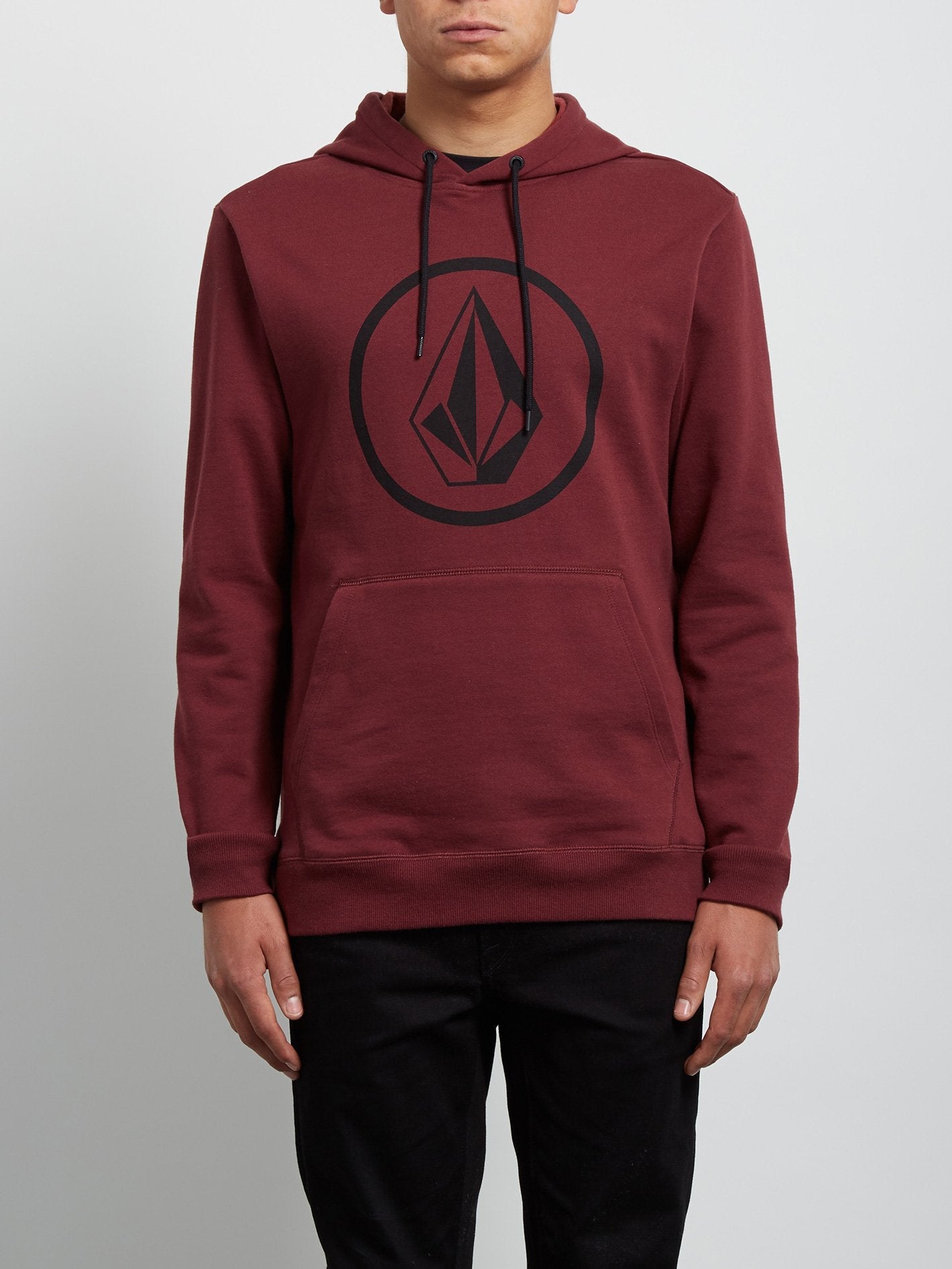 Stone Pullover Hoodie - Crimson
