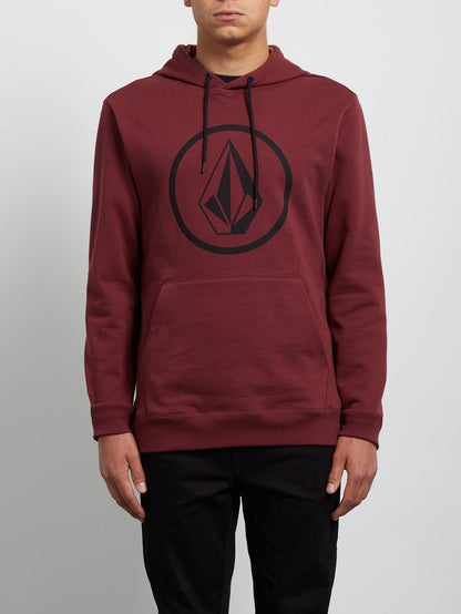 Stone Pullover Hoodie - Crimson