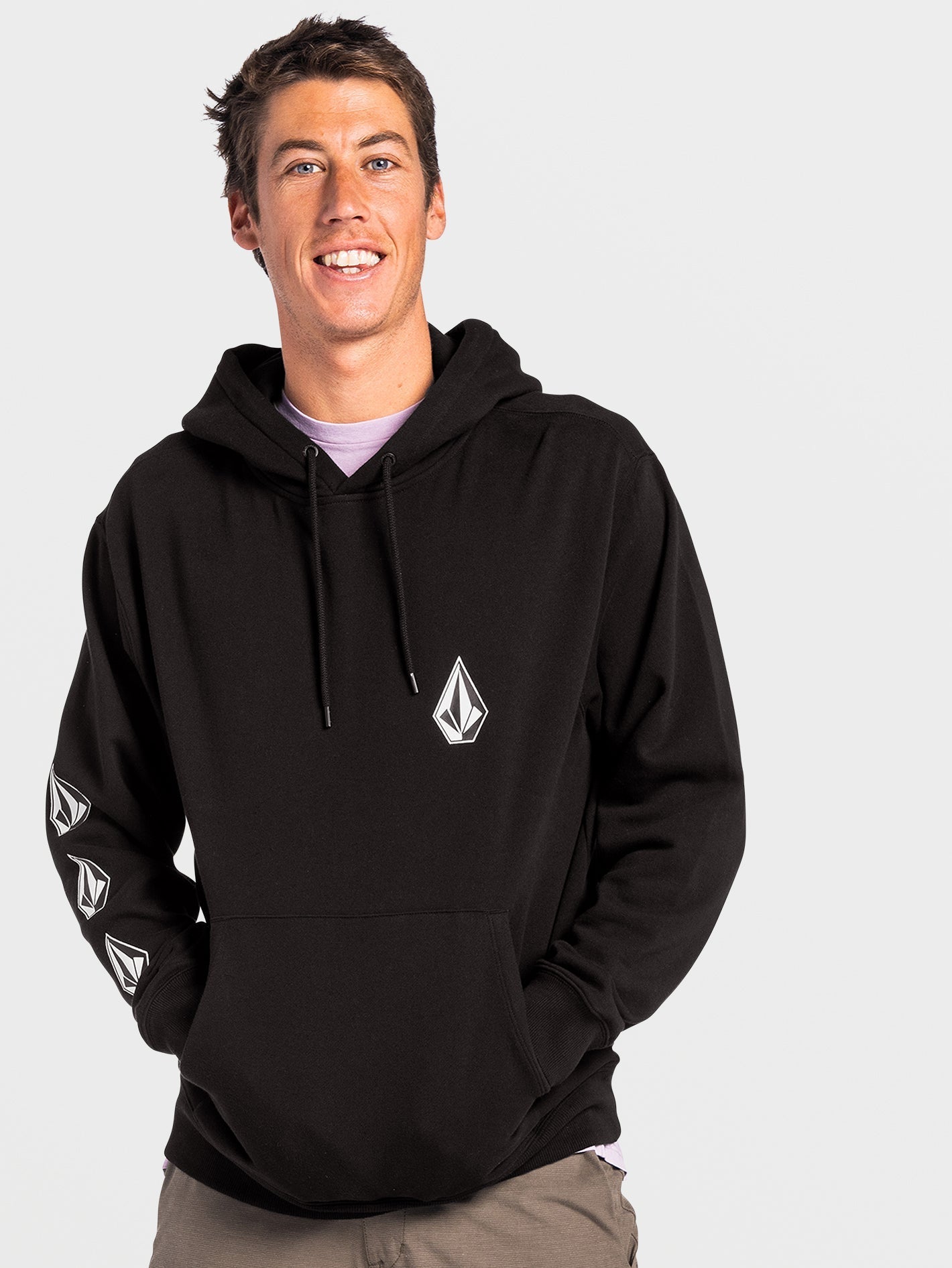 Iconic Stone Hoodie - BLACK