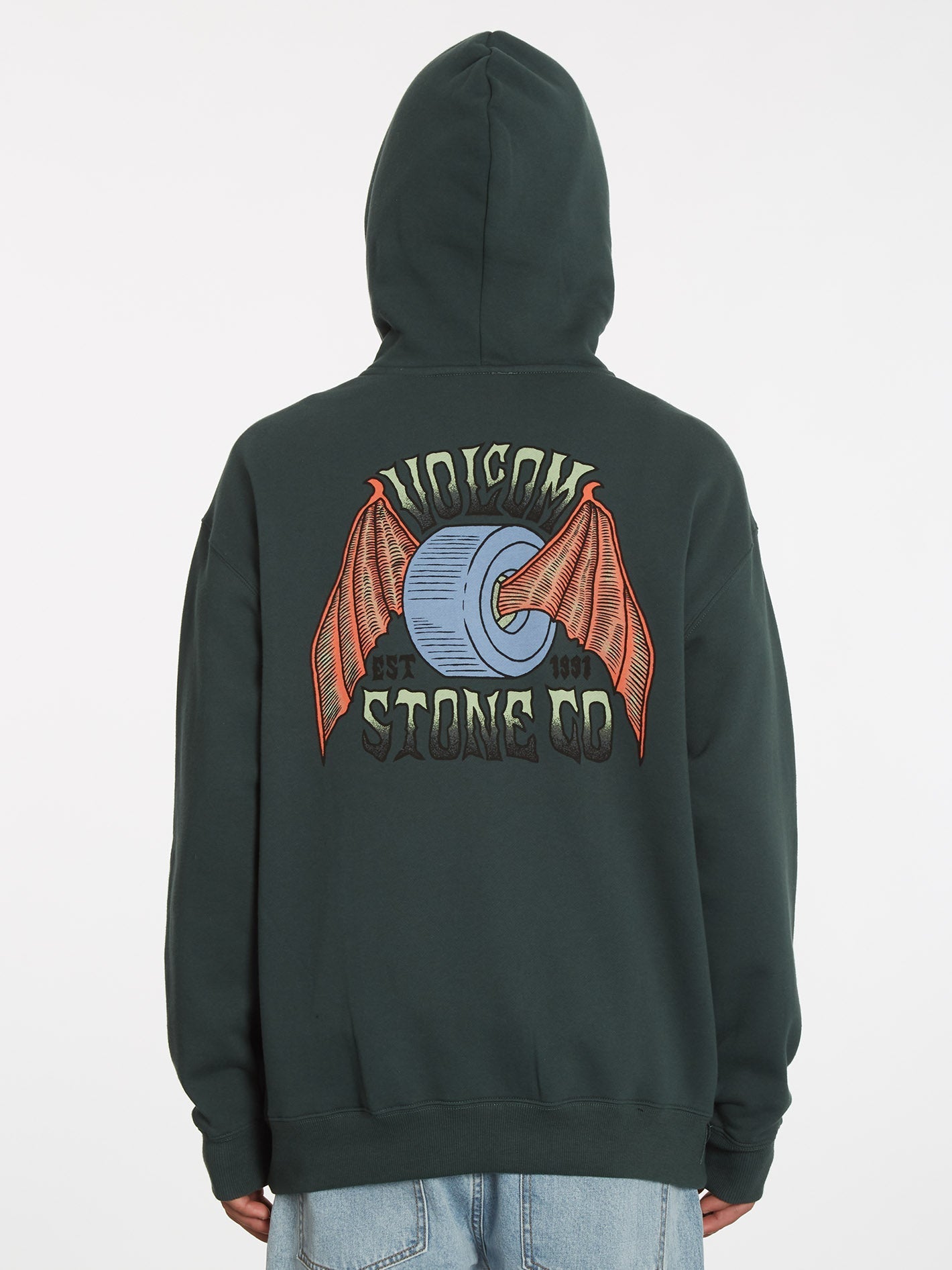 Hell Wheel Hoodie - CEDAR GREEN