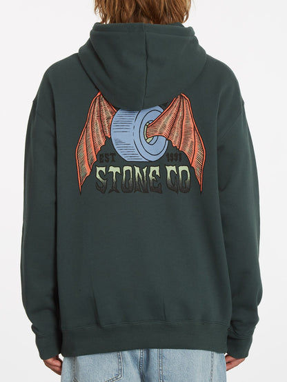 Hell Wheel Hoodie - CEDAR GREEN
