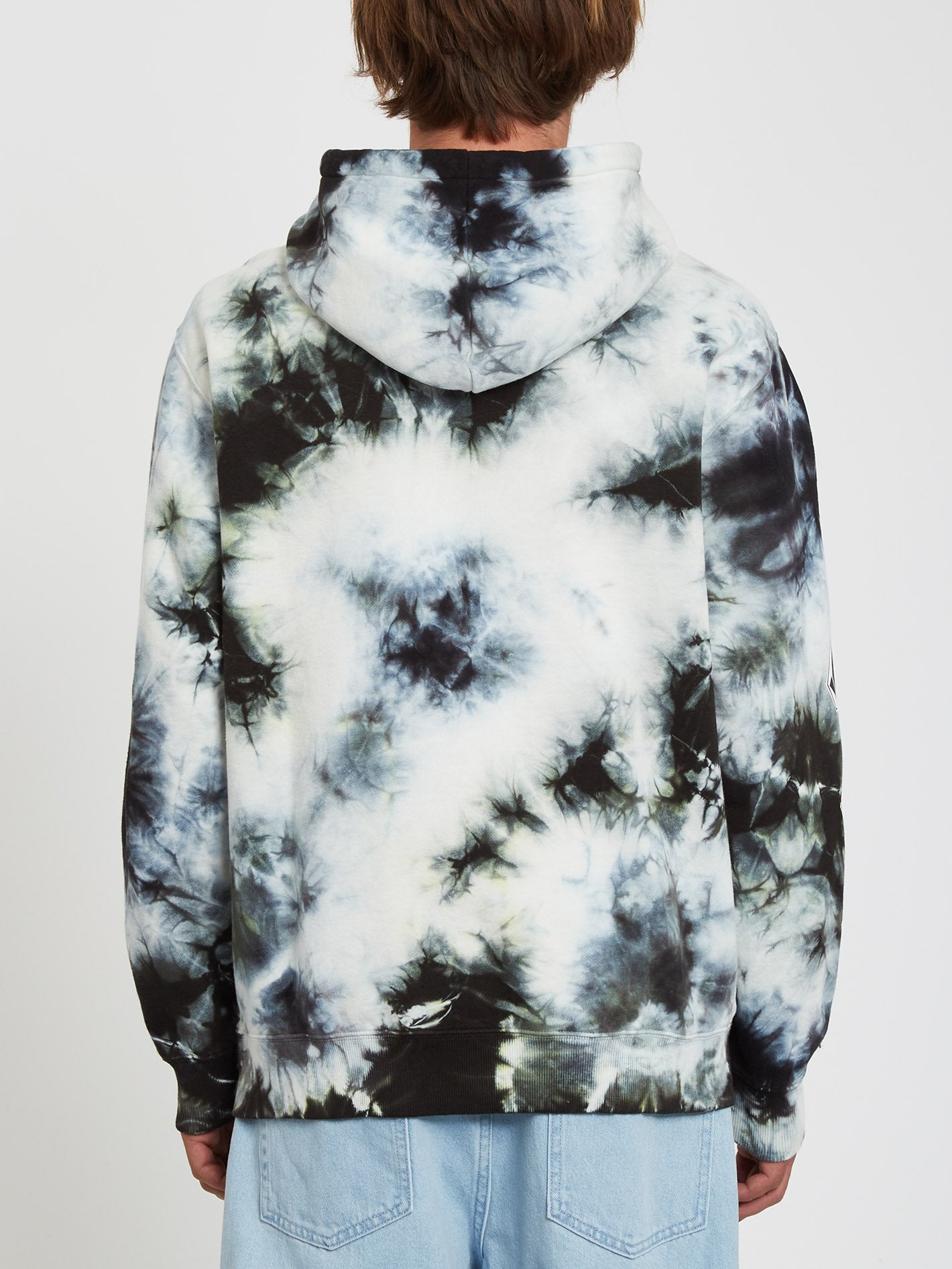 Iconic Stone Plus Hoodie - LIME TIE DYE