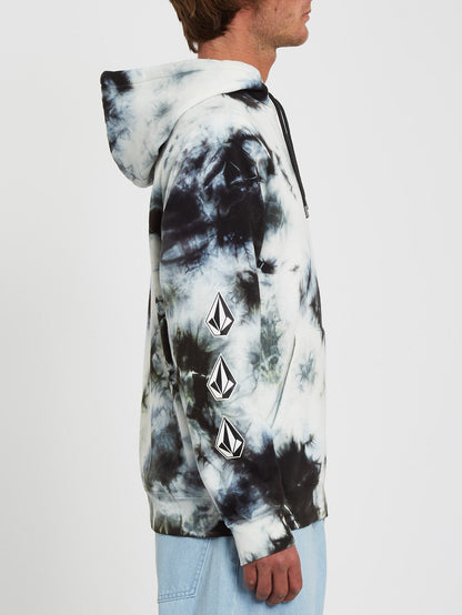 Iconic Stone Plus Hoodie - LIME TIE DYE