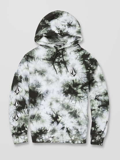 Iconic Stone Plus Hoodie - LIME TIE DYE