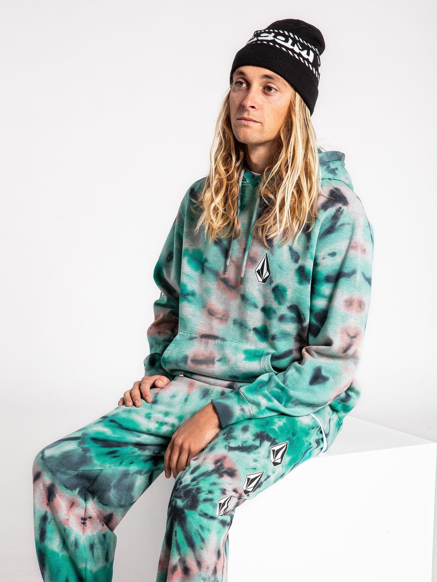 Iconic Stone Plus Hoodie - TIE DYE