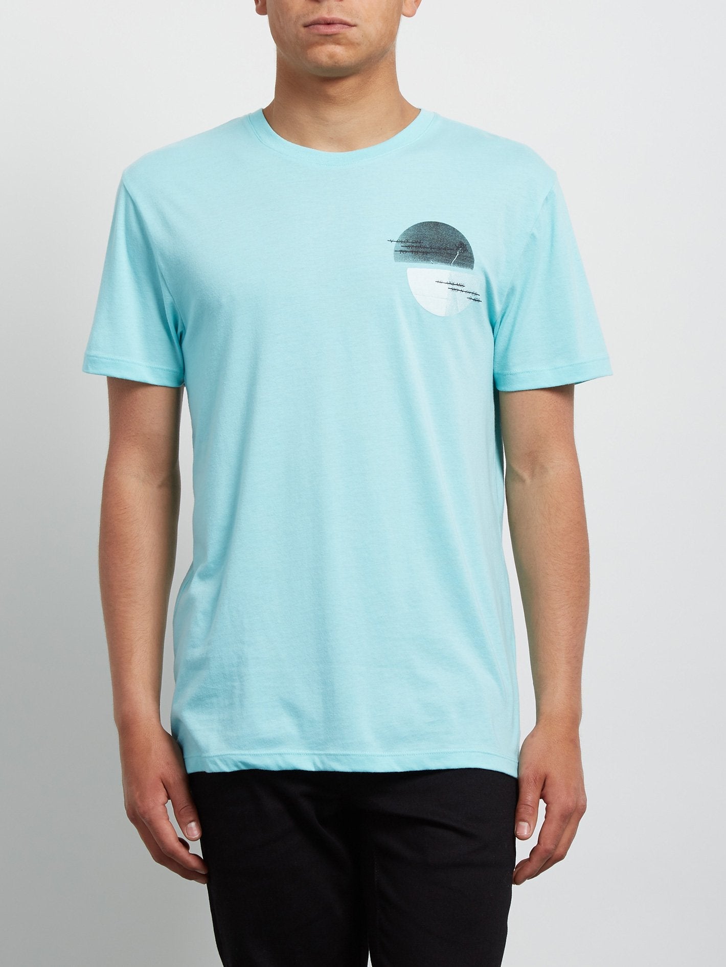 Over Ride Tee - Pale Aqua