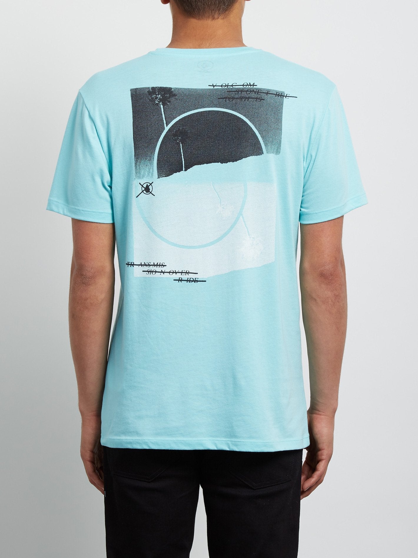 Over Ride Tee - Pale Aqua