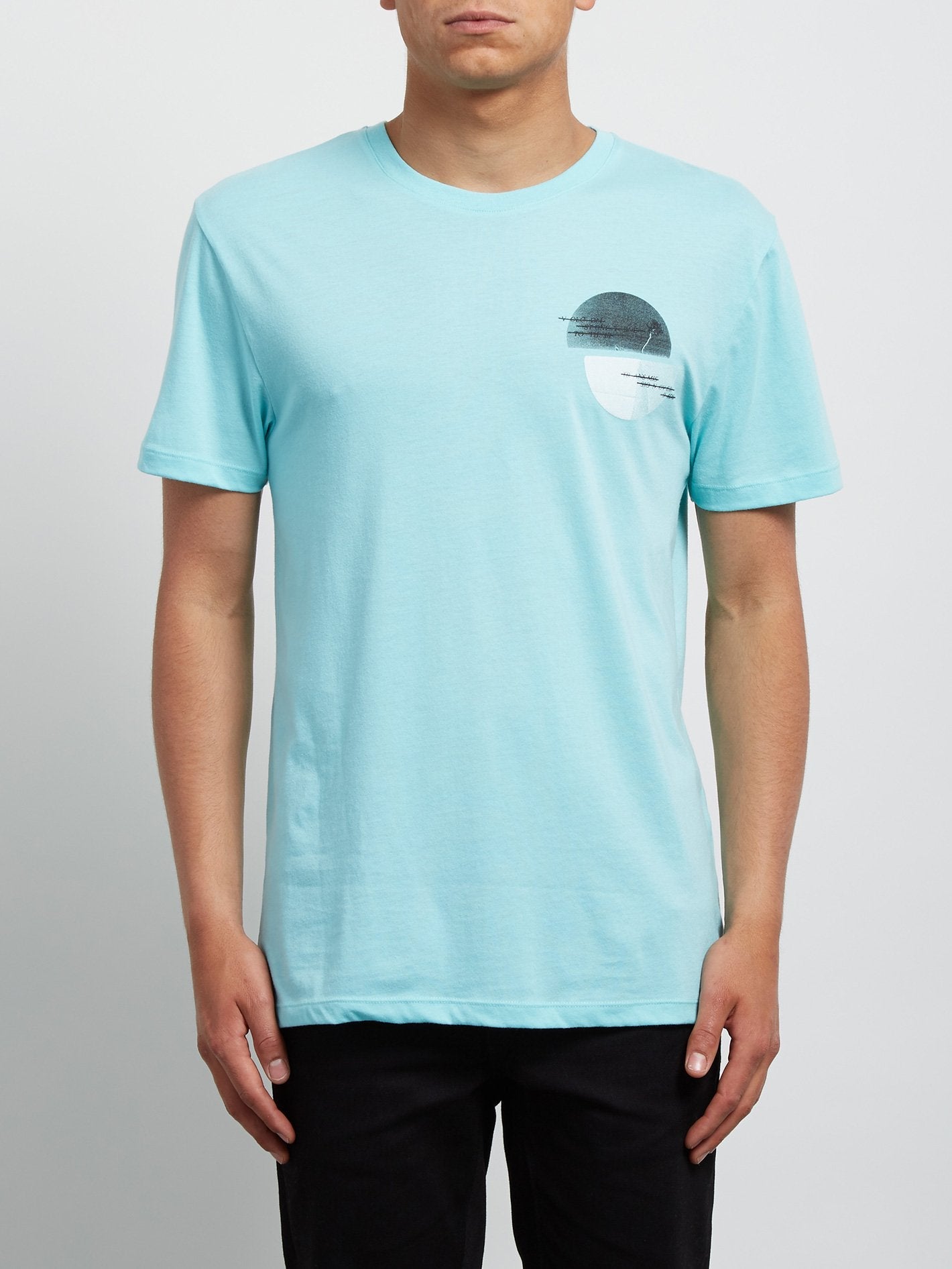 Over Ride Tee - Pale Aqua