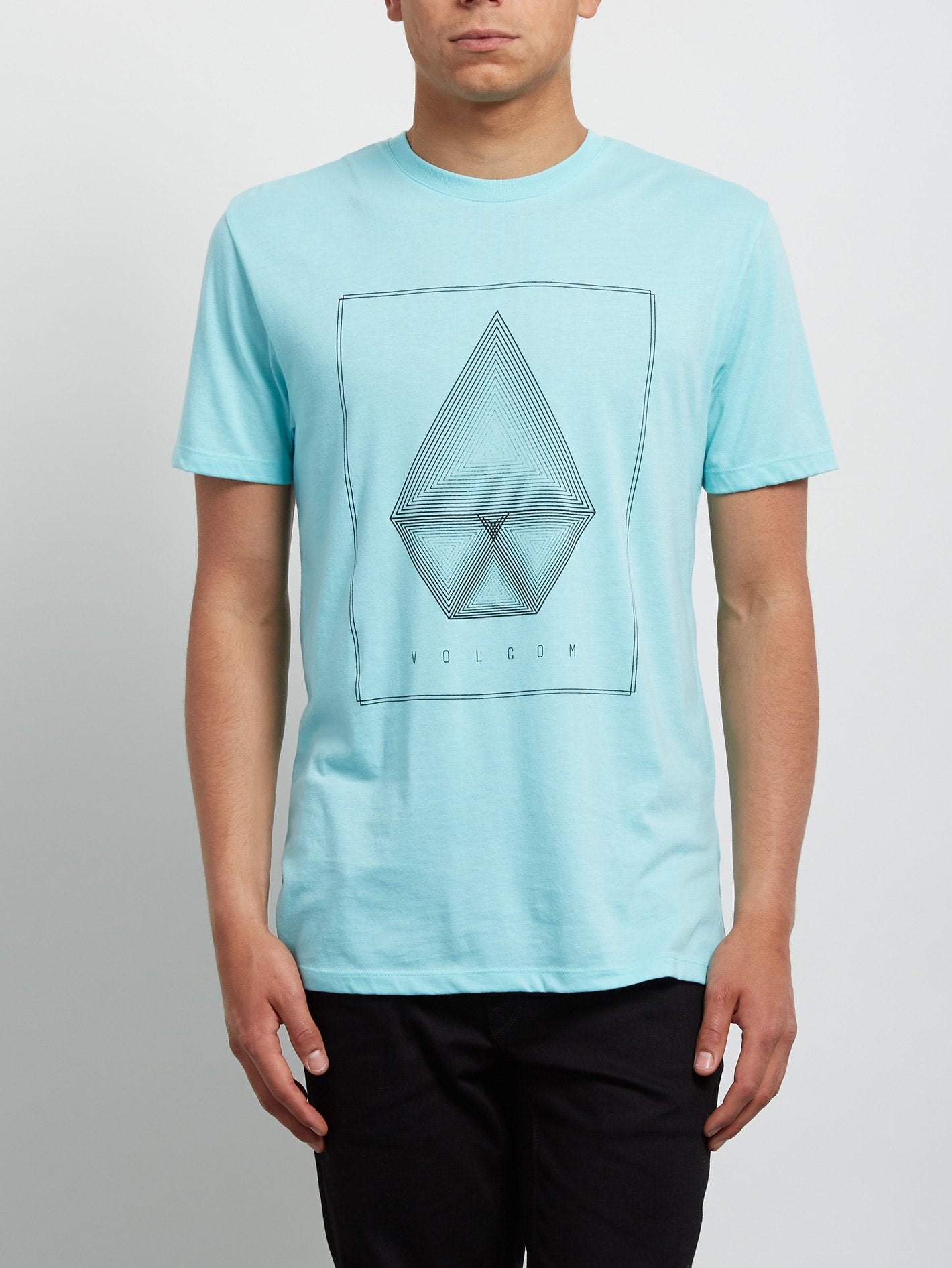 Concentric Tee - Pale Aqua