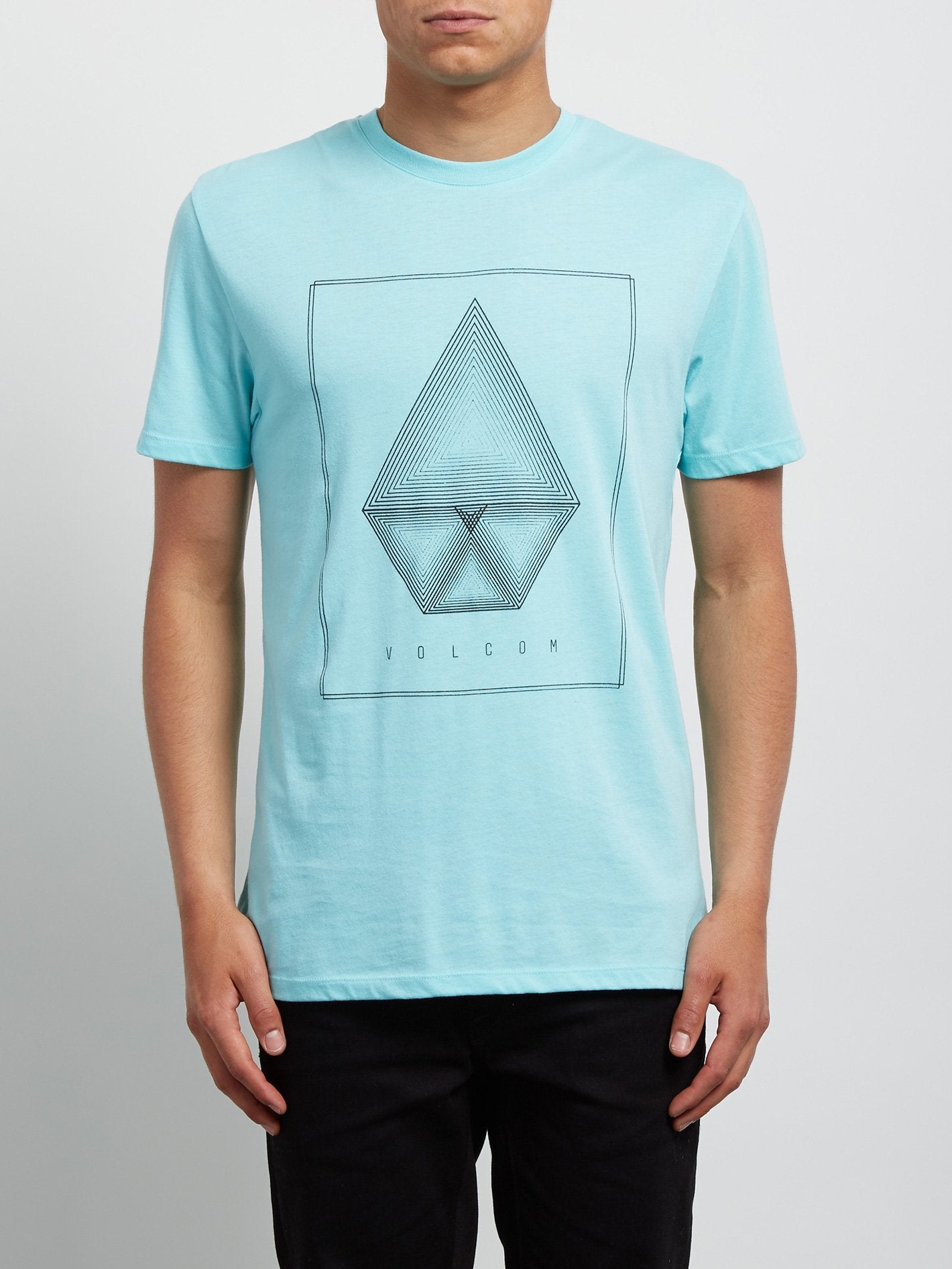 Concentric Tee - Pale Aqua
