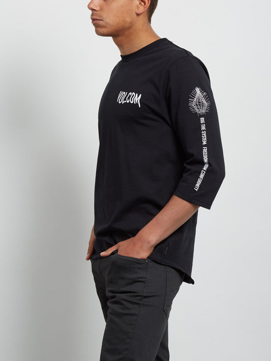 Enabler 3/4 Sleeve Tee - Black