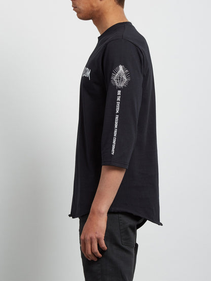 Enabler 3/4 Sleeve Tee - Black