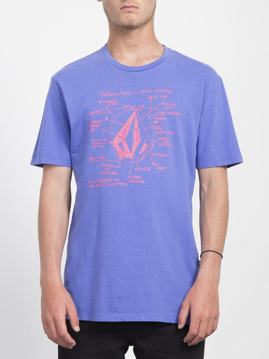 Diagram T-shirt  - Dark Purple