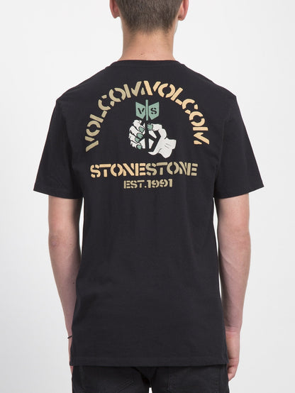 Check Two T-shirt  - Black