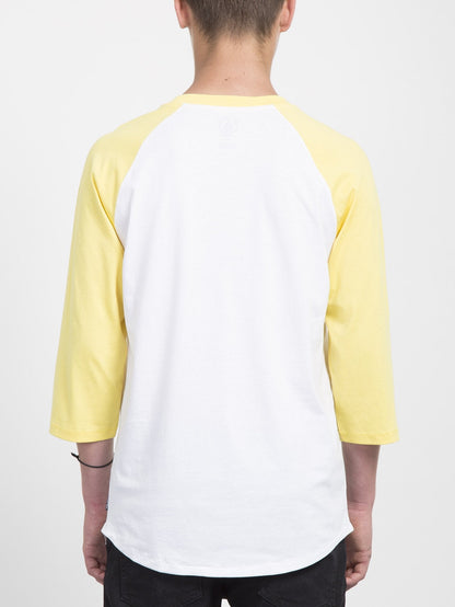 Winged Peace 3/4 T-shirt  - Yellow