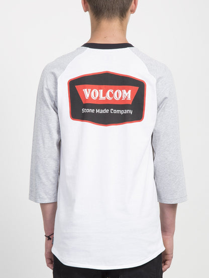 Cresticle 3/4 T-shirt  - White